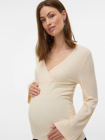 MAMALICIOUS Blouse in Beige