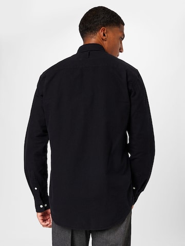 NN07 - Ajuste regular Camisa 'Arne' en negro