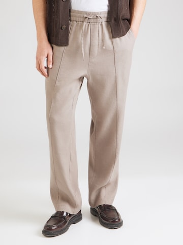 HUGO Свободный крой Штаны 'Cino262' в Коричневый: спереди
