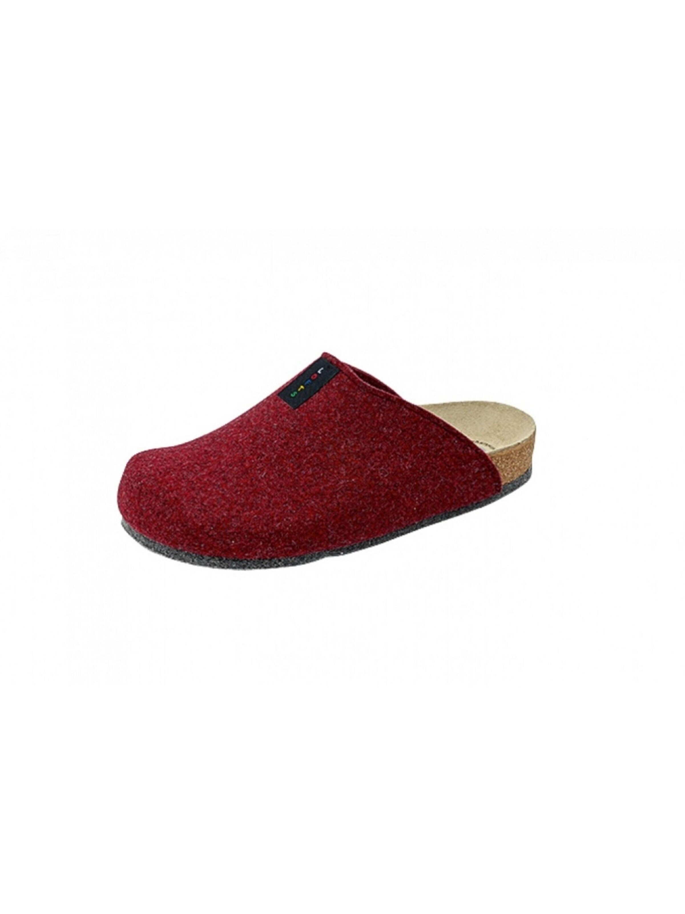 Weeger Clogs 'Hausschuh Art.48017-63'‌‌‌‌‌‌‌‌ in Rot: Vorderseite