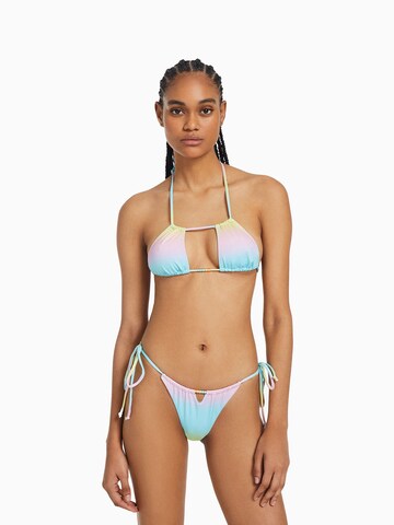 Bershka Bralette Bikini Top in Yellow: front