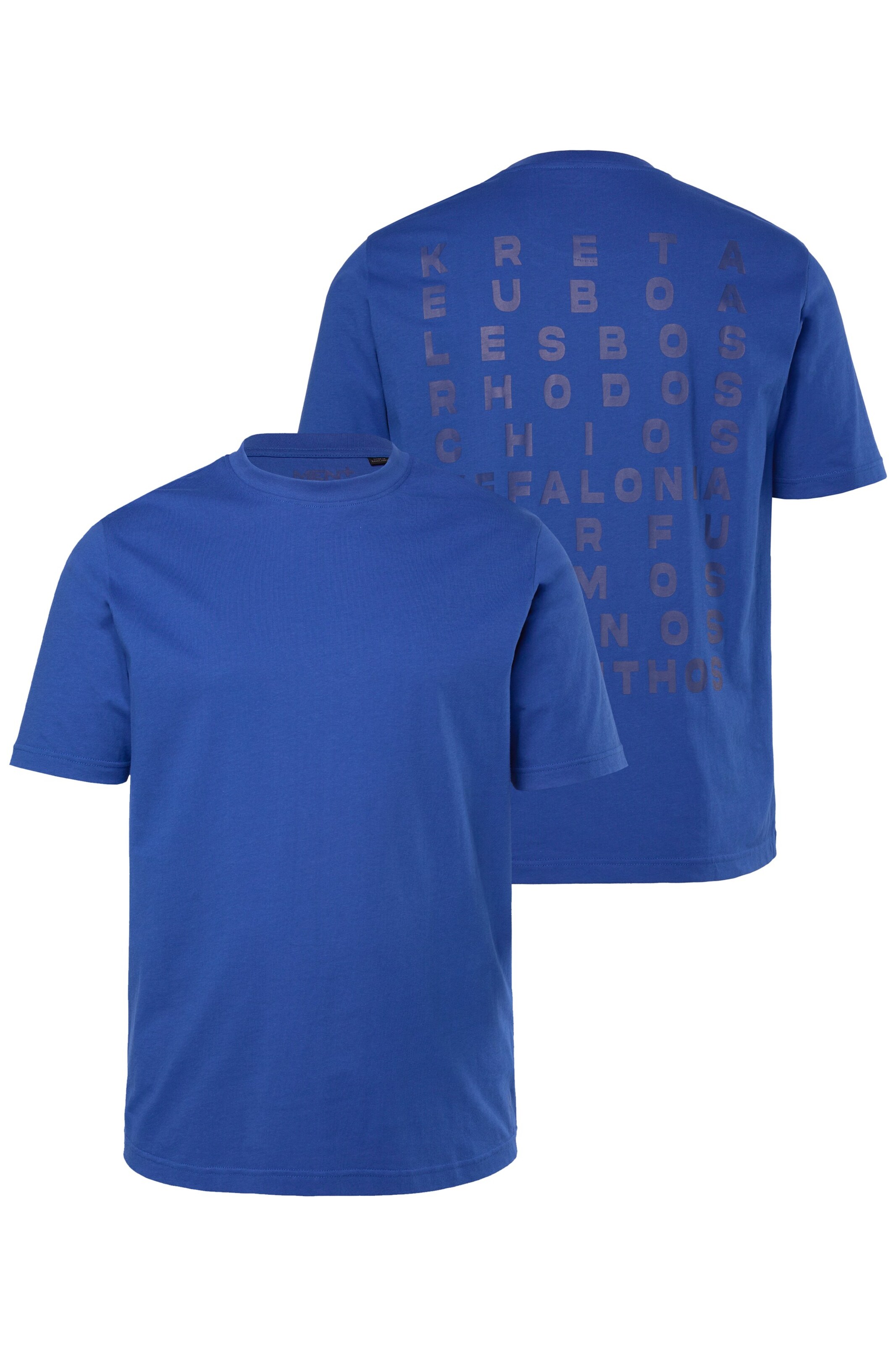 Men Plus T-Shirt in Blau