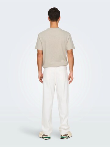 Only & Sons Loose fit Jeans 'ONSFade' in White