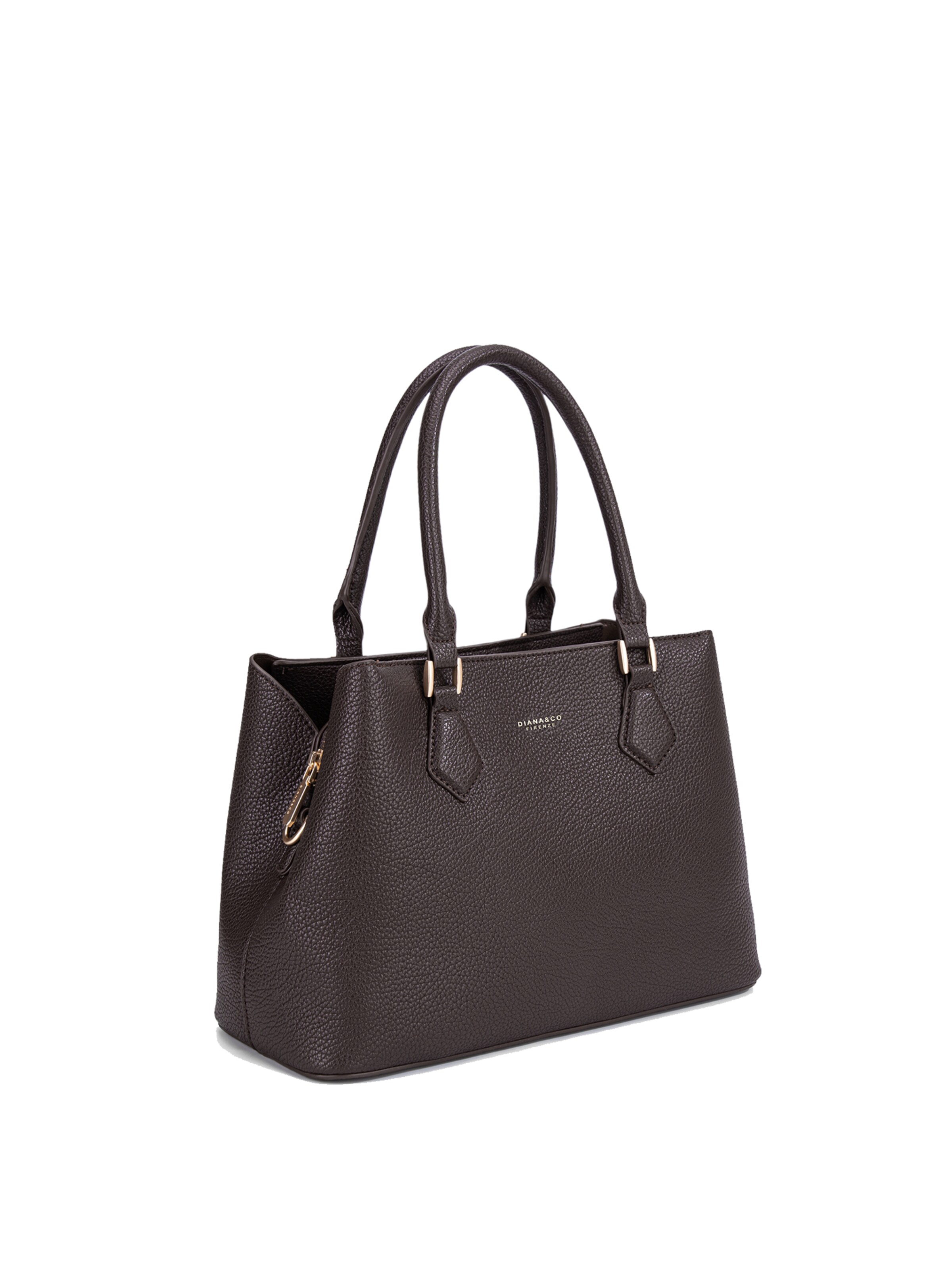 Borsa a mano 'Borsa a Mano Donna Vegan Leather con Tracolla Rimovibile - Diana&Co' di Diana&Co. in marrone
