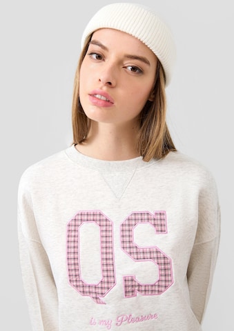 QS - Sweatshirt em bege