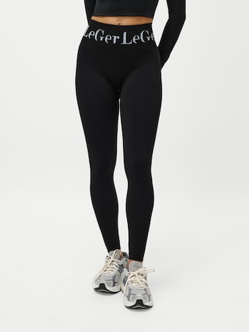 Skinny Leggings 'Deike' di LeGer by Lena Gercke in nero: frontale