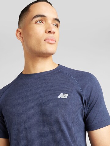 T-Shirt fonctionnel 'Athletics' new balance en bleu