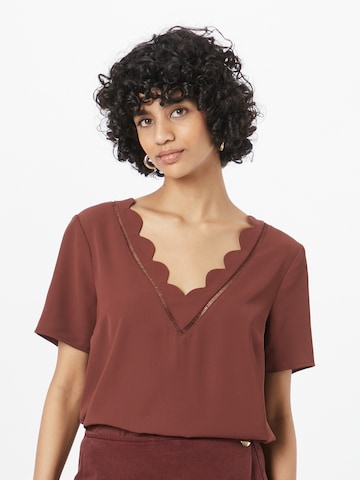 ABOUT YOU Blouse 'Rosina' in Brown: front
