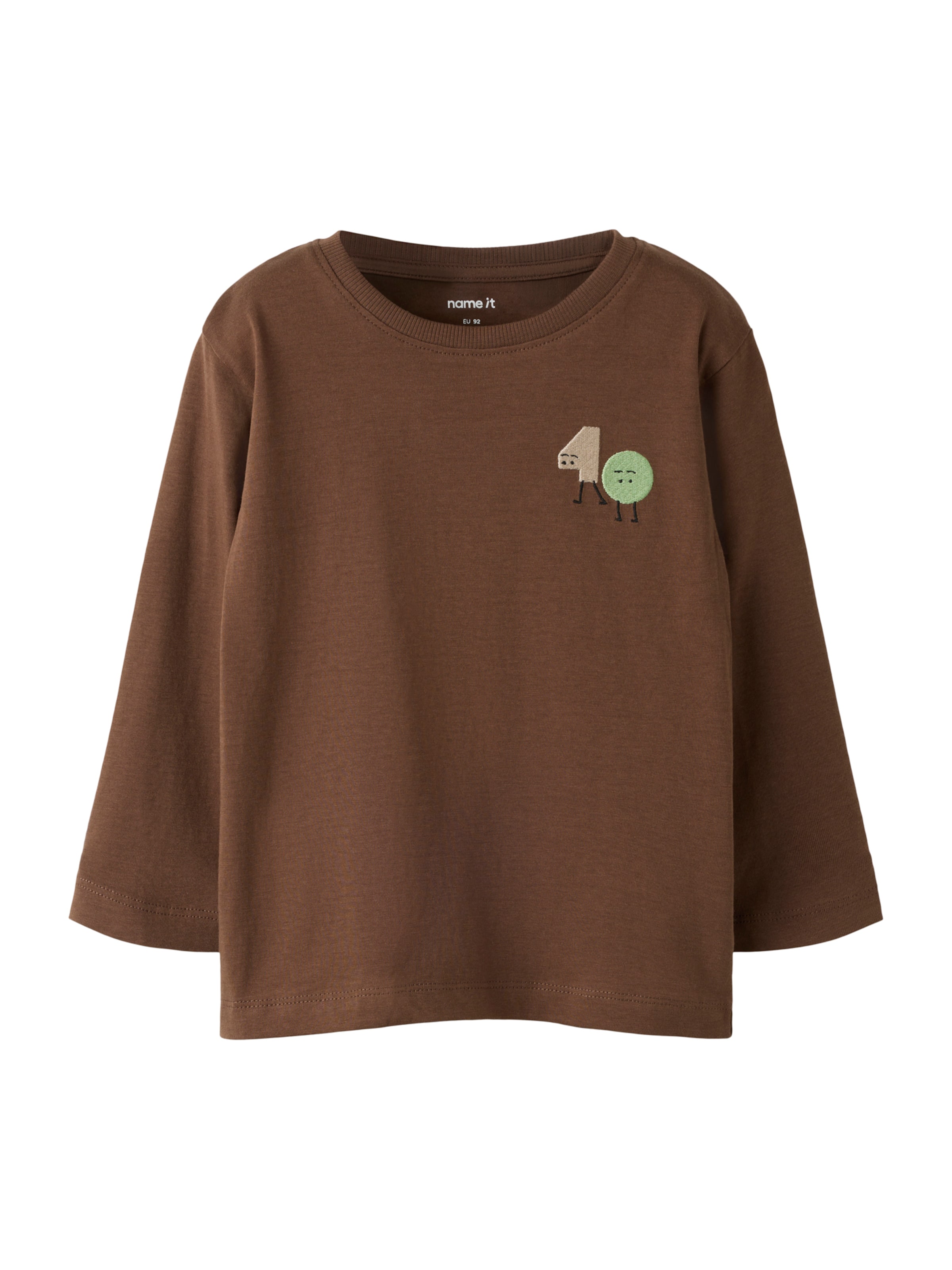 NAME IT Shirts 'NMMOLAF' i 122-128 i beige / brun / lysegrøn, Produktvisning