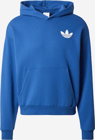 ADIDAS ORIGINALS Sweatshirt 'World Wide Hoops Q1' in Blauw: voorkant