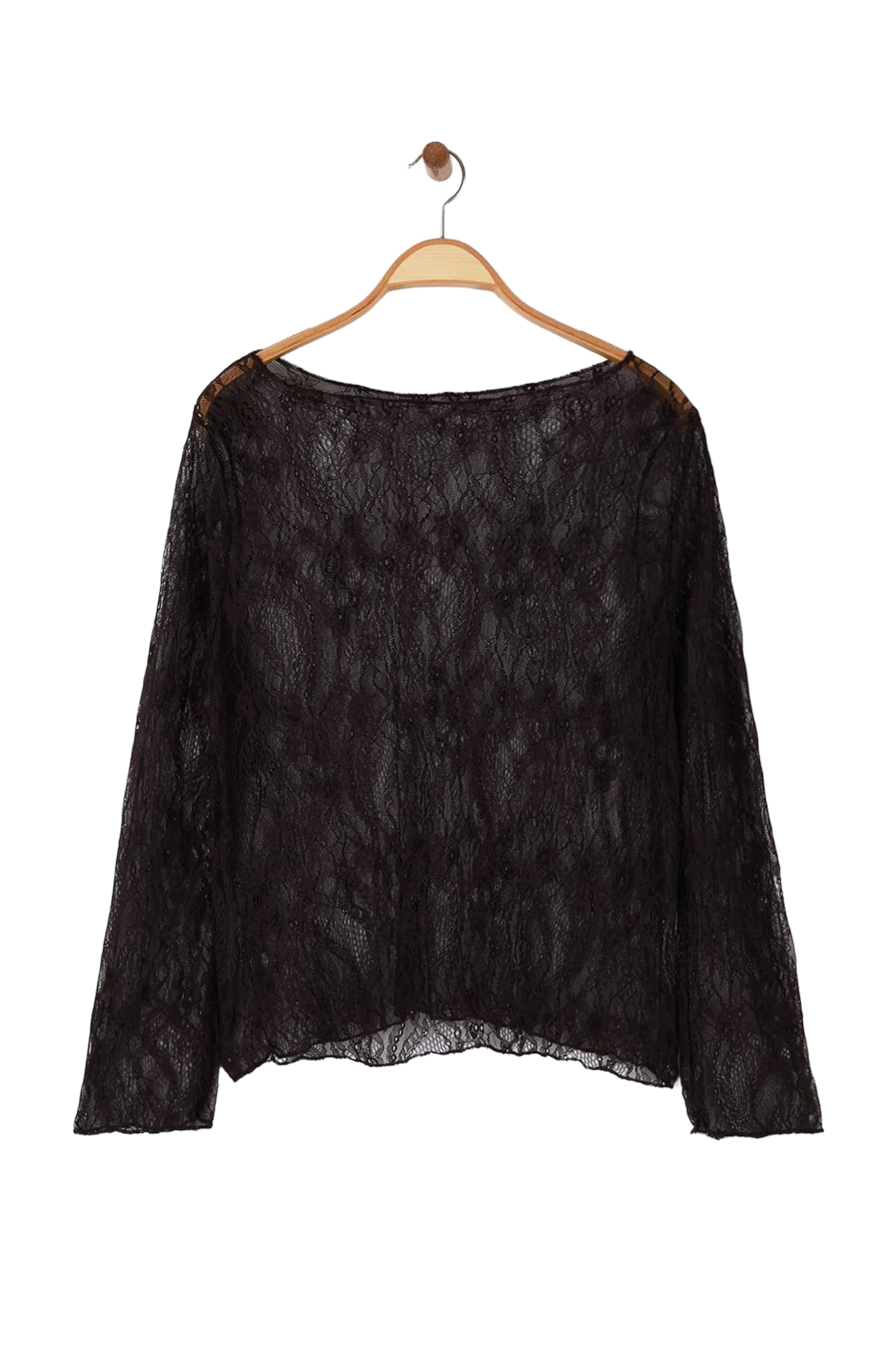 T-shirt Trendyol Curve en marron : devant