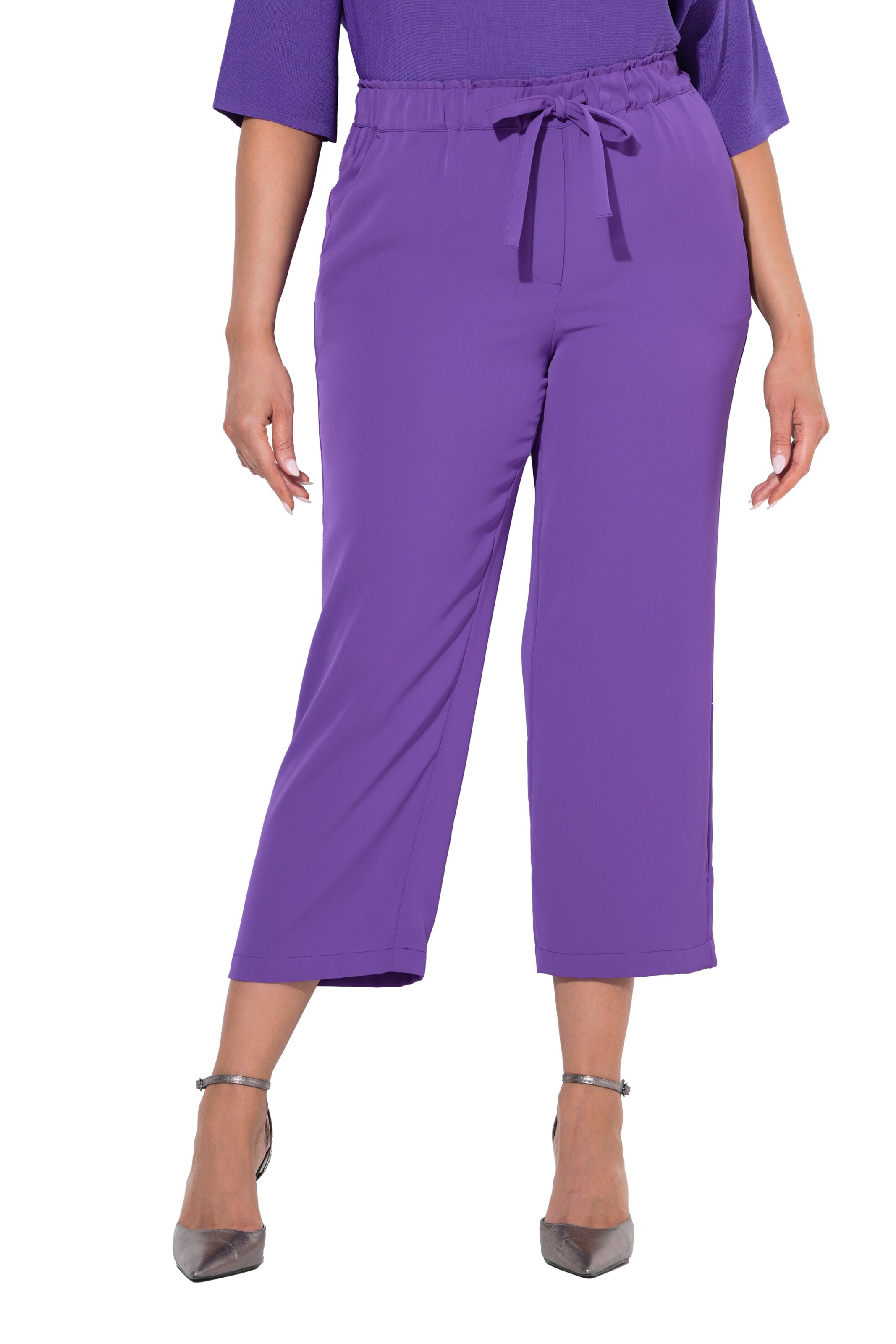 Ulla Popken Regular Hose in Lila: Vorderseite