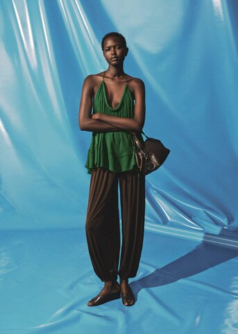 MANGO Top 'Ocean' in Green