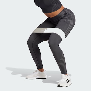 Skinny Pantaloni sportivi di ADIDAS PERFORMANCE in nero: frontale