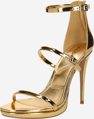 ALDO Strap Sandals 'LEVISSA' in Gold: front