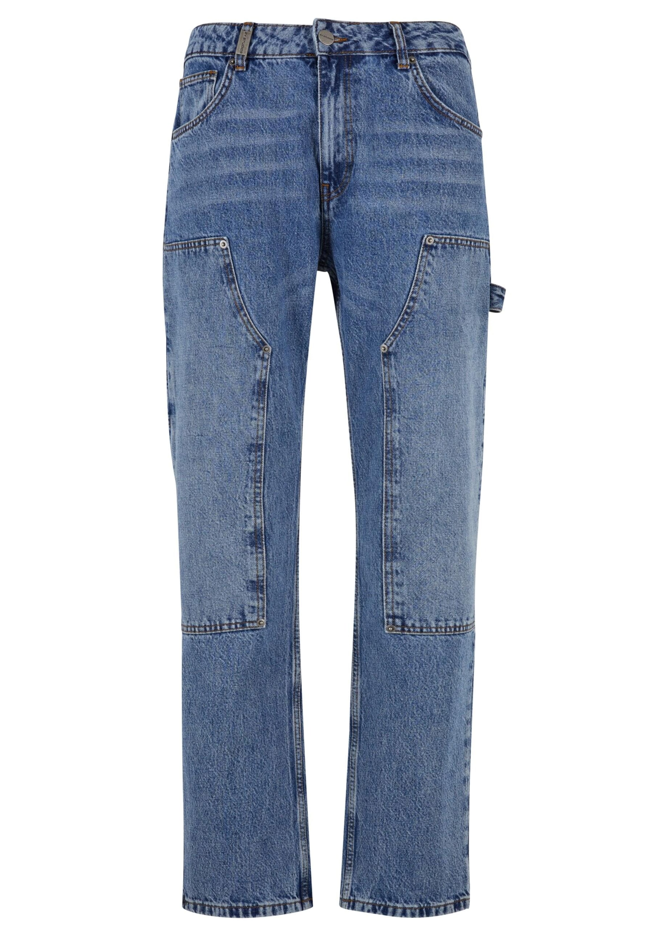 2Y Studios Джинсы-карго 'Haldor' в Синий: спереди