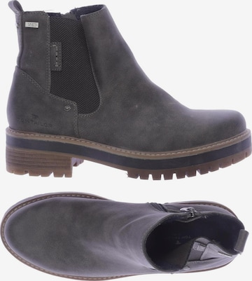 TOM TAILOR Stiefelette 40 in Grau: predná strana