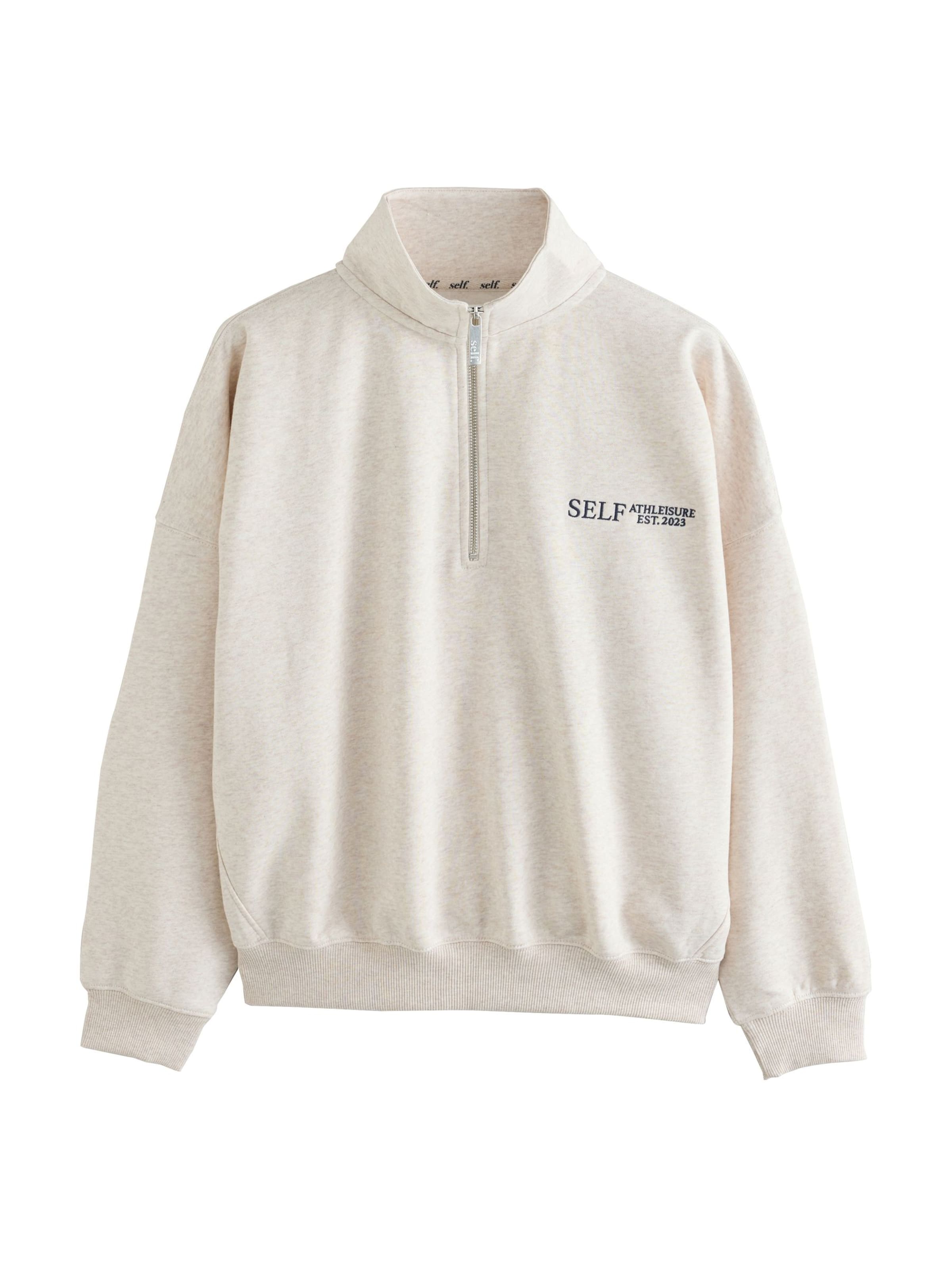 self. - Sudadera en beige: frente