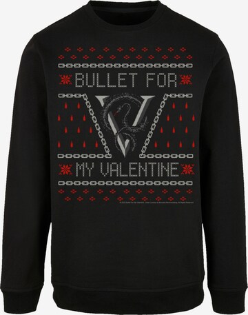 F4NT4STIC Sweatshirt 'Bullet for my Valentine' in Zwart: voorkant