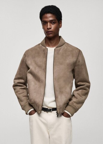 MANGO MAN Between-Season Jacket 'Anil' in Brown: front