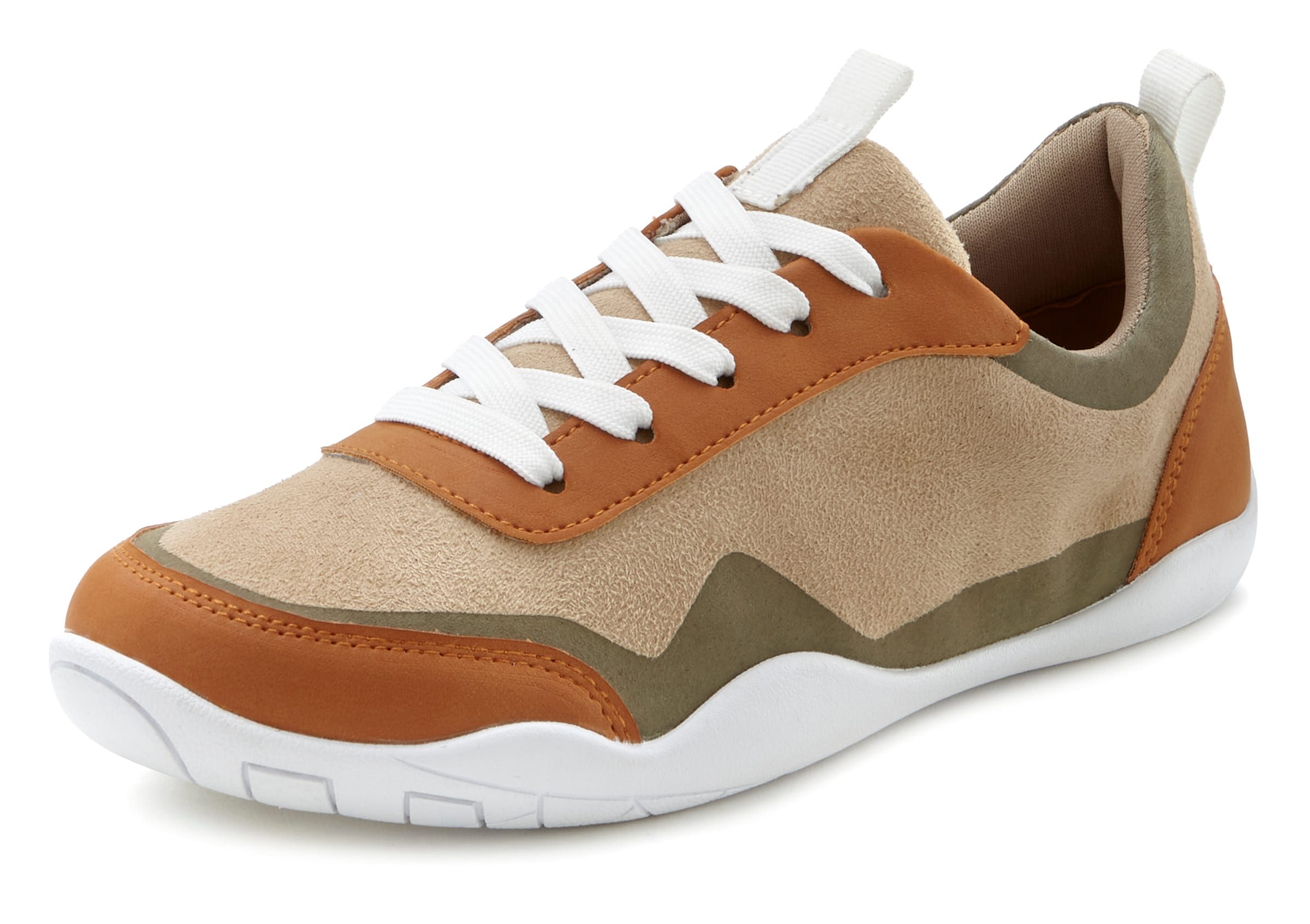 LASCANA Platform trainers in Beige: front