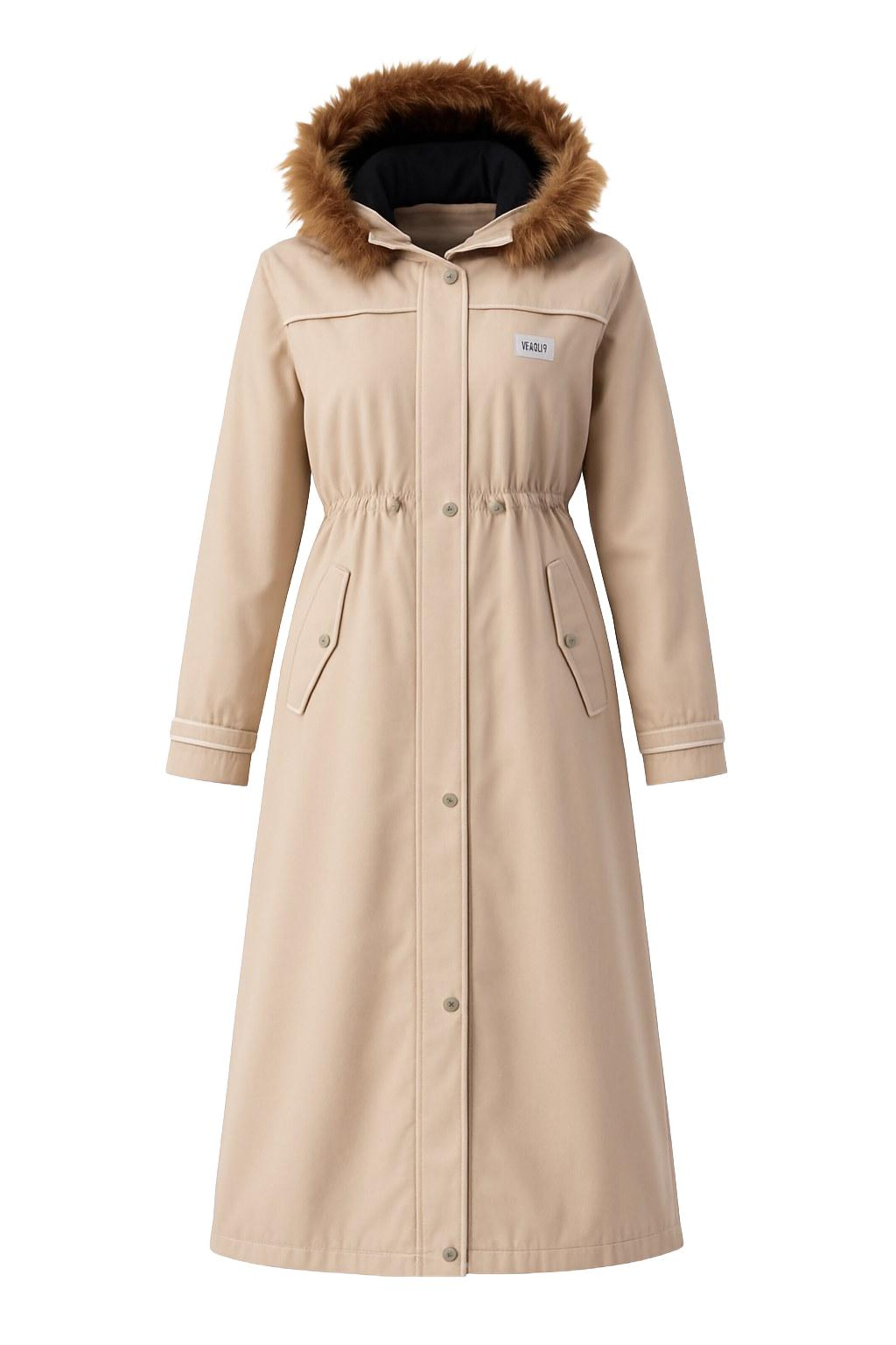 MODAMIHRAM Winter parka in Beige: front
