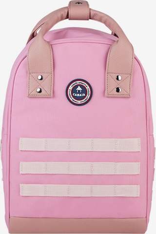 Cabaia Backpack 'Old School' in Pink: front