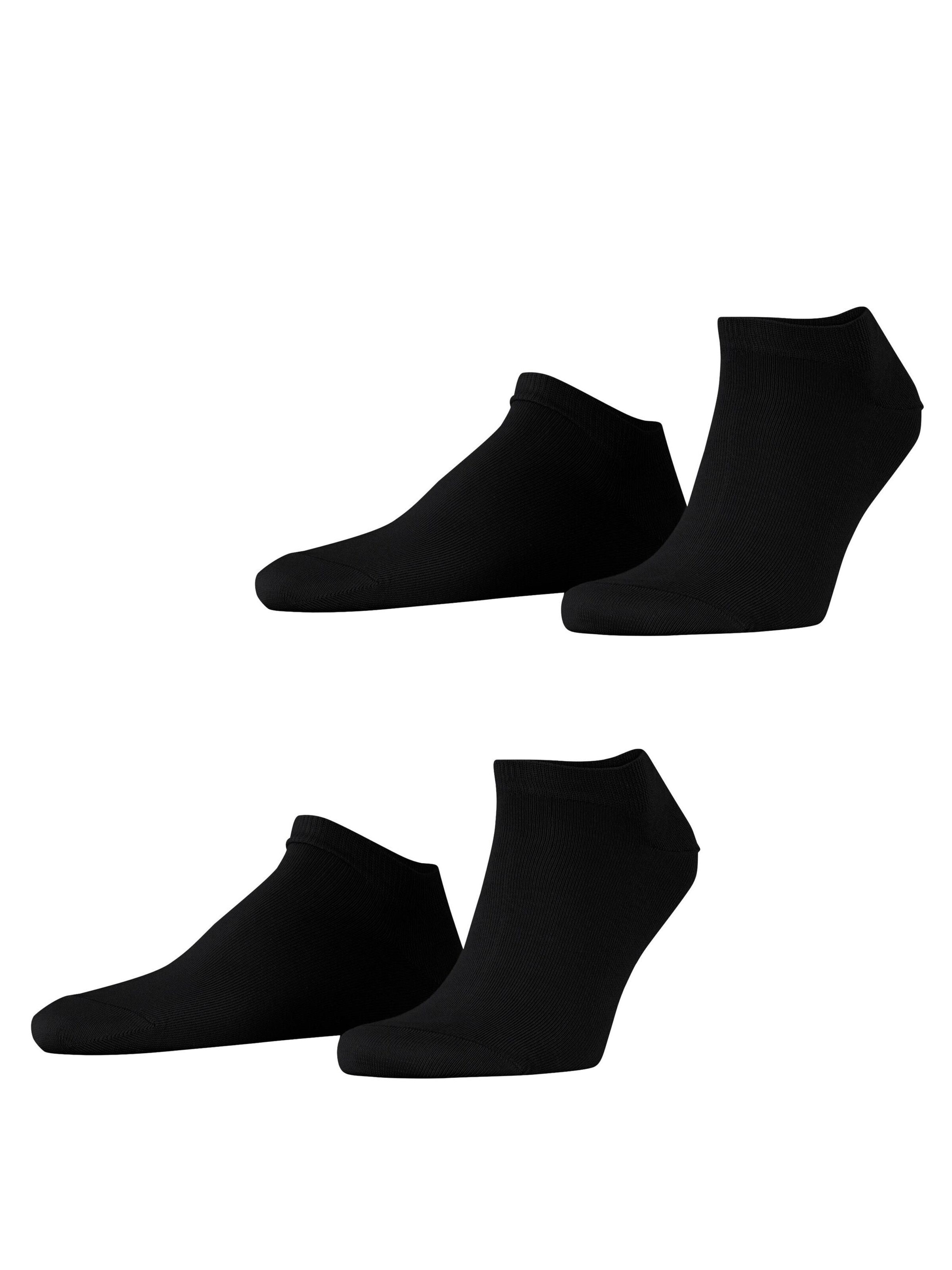 ESPRIT Füßlinge 'Basic Uni 2-Pack'‌‌‌‌‌‌‌‌‌ in Schwarz: Vorderseite