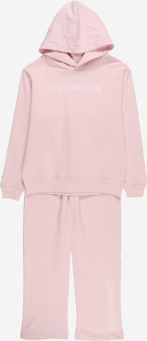 Calvin Klein Jeans Sweatsuit in Pink: front