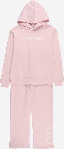 Calvin Klein Jeans Joggedress i rosa: forside