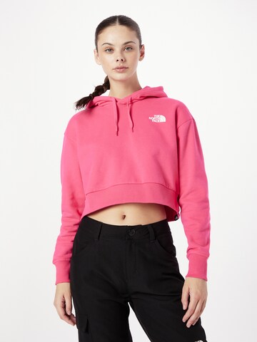 THE NORTH FACE - Sudadera en rosa: frente