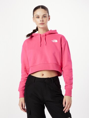THE NORTH FACE Sweatshirt in Roze: voorkant