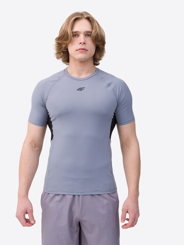 4F - Camiseta funcional en gris: frente