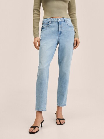 MANGO Regular Jeans in Blauw: voorkant