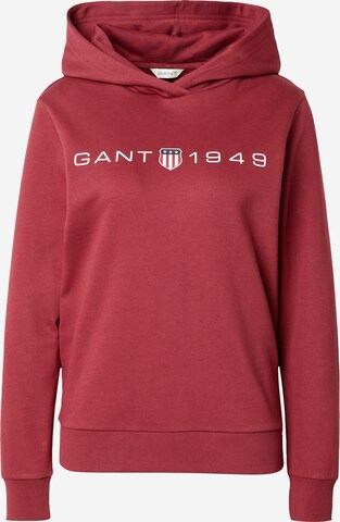 Felpa di GANT in rosso: frontale