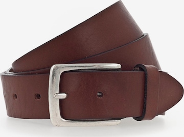 b.belt Handmade in Germany Riem 'Ben' in Bruin: voorkant