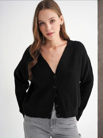 MixRay Gebreid vest in Zwart