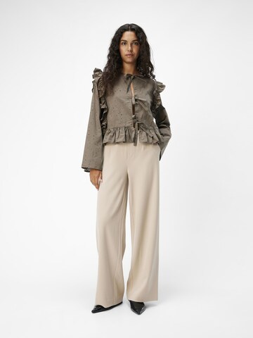 OBJECT - Pierna ancha Pantalón 'Lisa' en beige