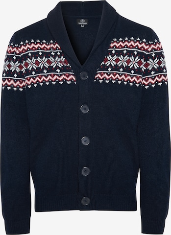 Threadbare Knit Cardigan 'Gable' in Blue: front