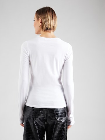 T-shirt 'Debbie' WEEKDAY en blanc