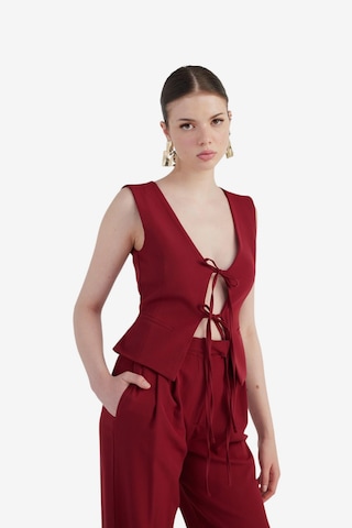 HOLLY LOLLY Gilet in Rood: voorkant