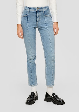 s.Oliver Slimfit Jeans in Blauw: voorkant