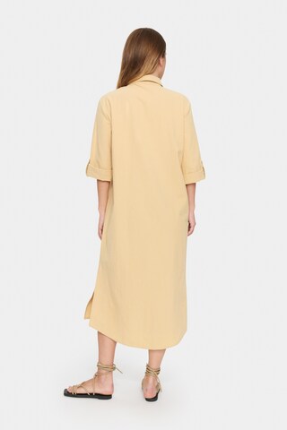 SAINT TROPEZ Blousejurk 'Zalinda' in Beige