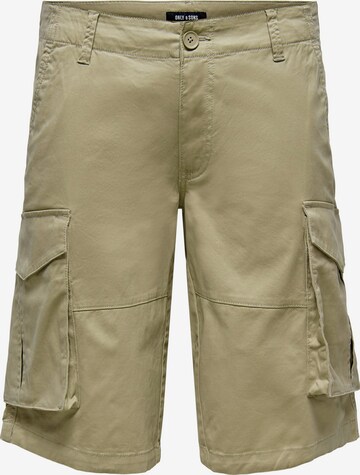 Pantalon cargo 'Kim' Only & Sons en beige : devant