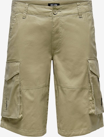 Only & Sons Cargo Pants 'Kim' in Beige: front