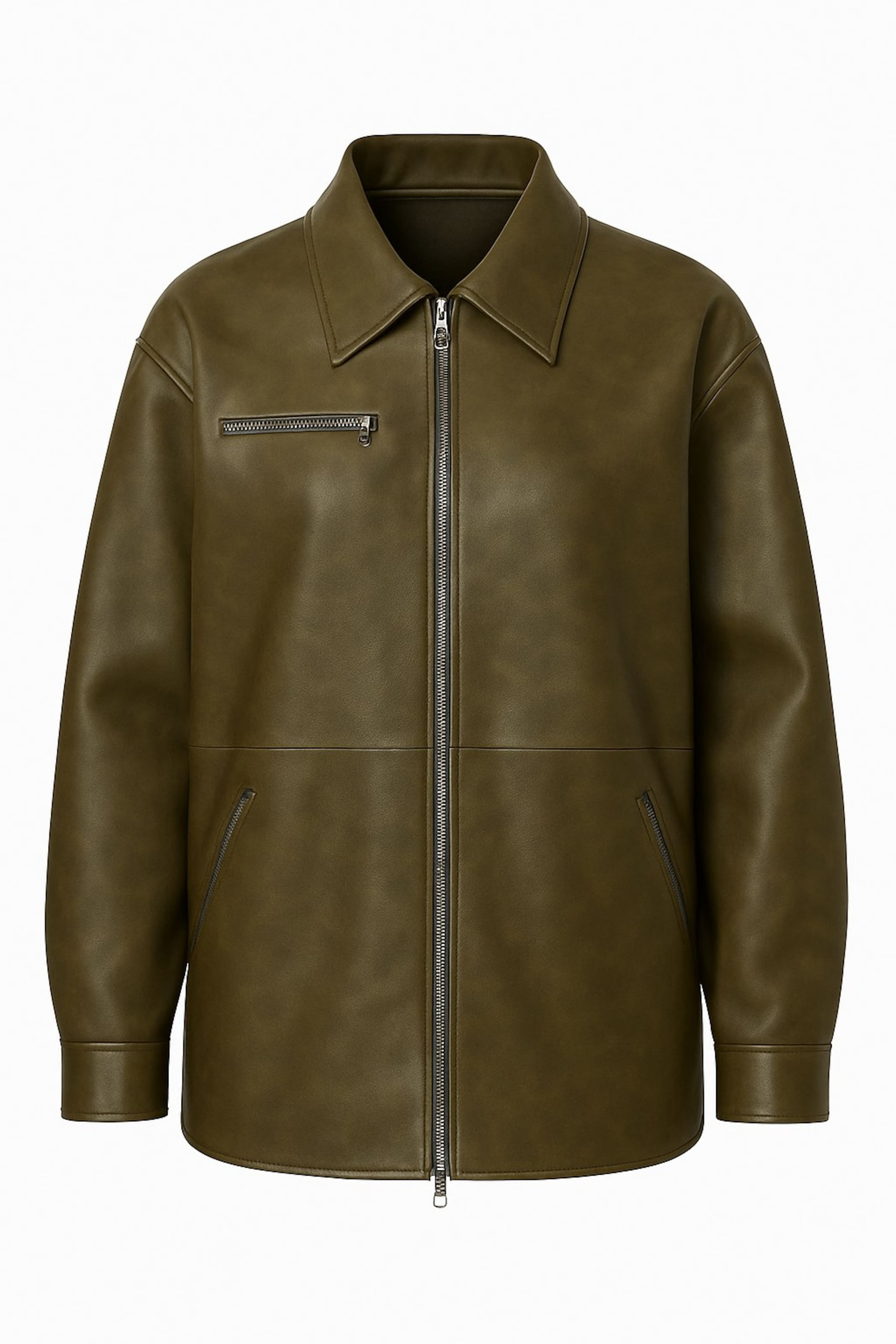 MANUKA Between-season jacket in Green: front