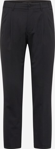 Regular Pantalon à pince 'LEEK' DRYKORN en noir : devant