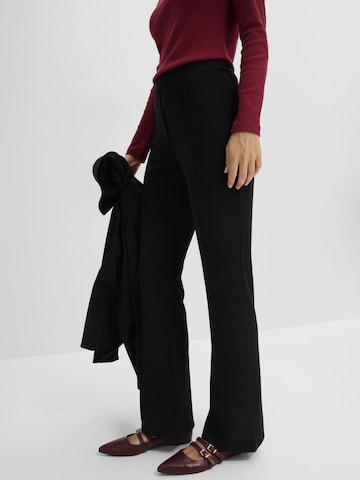 bonprix - Bootcut Pantalón en negro