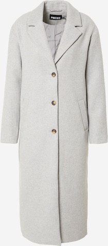 PIECES Between-Seasons Coat 'ALICE' in Grey: front