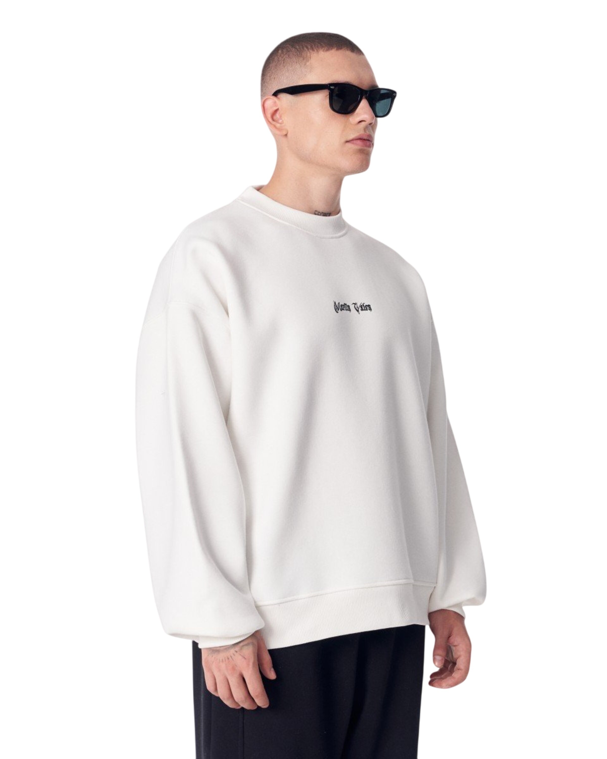 MARTIN VALEN Sweatshirt in Wit